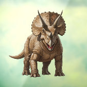 Autocollant Pour Fenêtre Tricératops (Feuille 3)