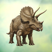 Autocollant Pour Fenêtre Tricératops (Feuille 3)