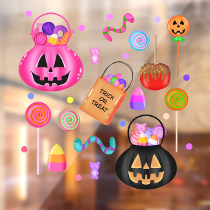 Autocollant Pour Fenêtre Trick or Treat
