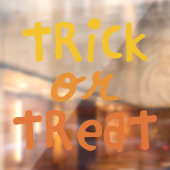 Autocollant Pour Fenêtre Trick or treat mignon et amusant Halloween (Feuille 2)