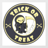 Autocollant Pour Fenêtre Trick ou traiter Halloween griffeur caractère (Feuille)