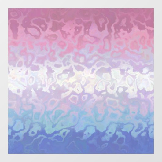 Autocollant Pour Fenêtre Trippy Ripply Super Excentré Bigender Fide drapeau (Feuille)