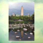 Autocollant Pour Fenêtre Trois pagodes de Dali, Zhonghe - Yunnan, Chine (Feuille 3)