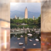 Autocollant Pour Fenêtre Trois pagodes de Dali, Zhonghe - Yunnan, Chine (Feuille 2)