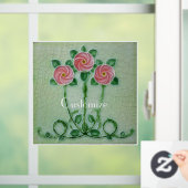 Autocollant Pour Fenêtre Trois roses roses Thunder_Cove (Maison)