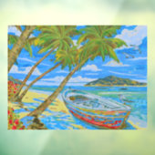 Autocollant Pour Fenêtre Tropical Scene Window Cling (Feuille 3)