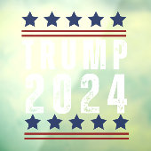 Autocollant Pour Fenêtre Trump 2024 (Feuille 3)
