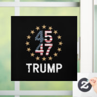 Trump 2024 Drapeau de l'Amérique Revenir Trump 45 