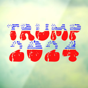 Autocollant Pour Fenêtre Trump 2024 USA Election Retro