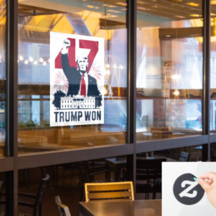 Autocollant Pour Fenêtre Trump a encore gagné élection 2024 président 47e