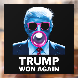 Autocollant Pour Fenêtre Trump a encore gagné Élection Vote Président 47e 2