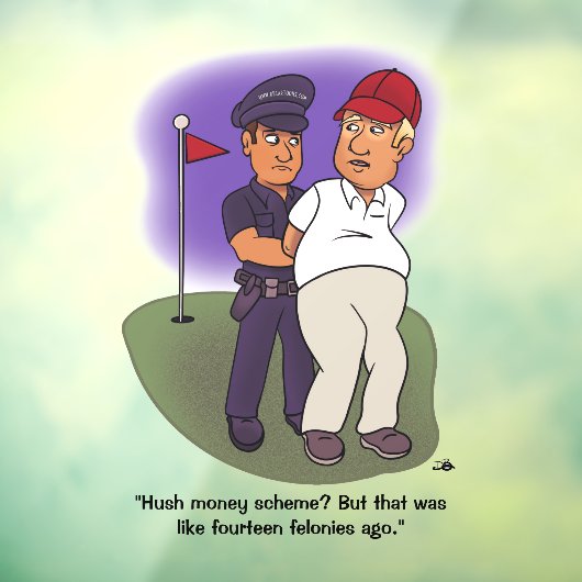 Autocollant Pour Fenêtre Trump Felonies (Feuille 3)