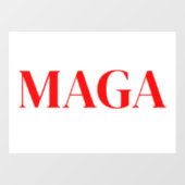 Autocollant Pour Fenêtre Trump Maga 2024 (Feuille)