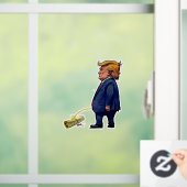 Autocollant Pour Fenêtre Trump Pees sur la Constitution (Maison)