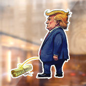Autocollant Pour Fenêtre Trump Pees sur la Constitution (Feuille 2)