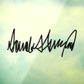 Autocollant Pour Fenêtre Trump Signature Decal (Feuille 3)