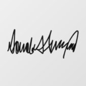 Autocollant Pour Fenêtre Trump Signature Decal (Feuille)