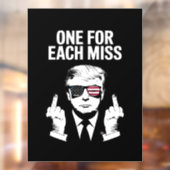 Autocollant Pour Fenêtre Trump Un Pour Chaque Miss (Feuille 2)