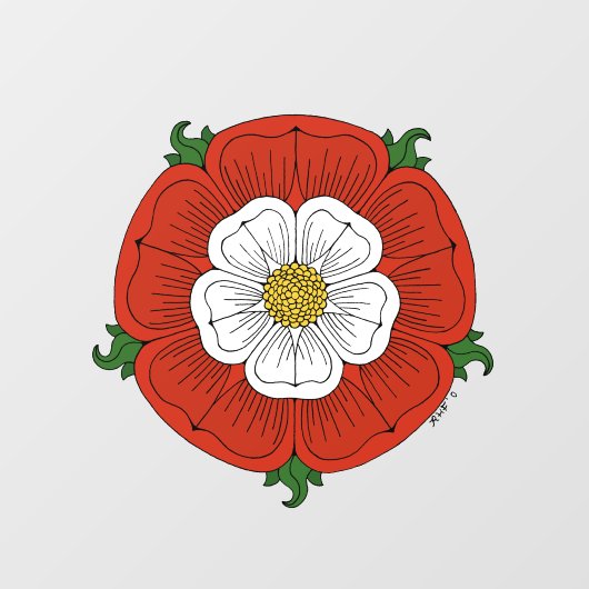 Autocollant Pour Fenêtre Tudor Rose (Feuille)