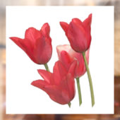 Autocollant Pour Fenêtre Tulipes rouges (Feuille 2)