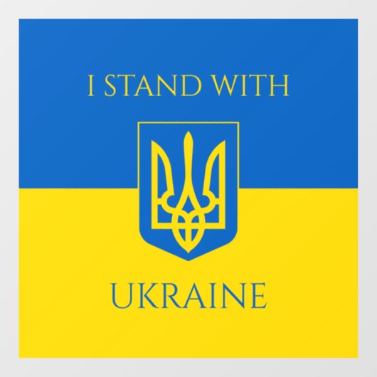 Autocollant Pour Fenêtre ukraine (Feuille)