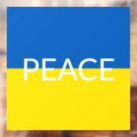 Ukraine bleu paix jaune drapeau de texte personnal