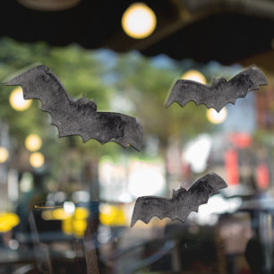 Autocollant Pour Fenêtre Un Boo Noir Simple Happy Halloween