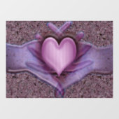 Autocollant Pour Fenêtre Un coeur d'artistes dévoilé (Feuille)