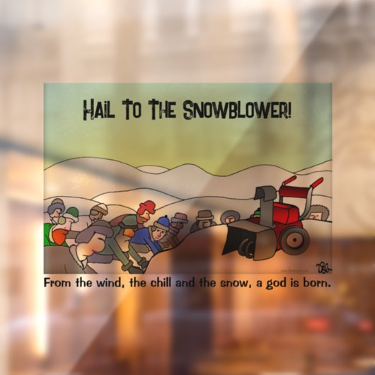 Autocollant Pour Fenêtre Un Dieu est né (Feuille 2)