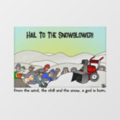 Autocollant Pour Fenêtre Un Dieu est né (Feuille)