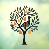 Autocollant Pour Fenêtre Une Perdrix Dans Un Crayon De Découpe De Poirier R (Feuille 3)