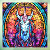 Autocollant Pour Fenêtre Unicorne en verre tendu (Feuille 3)