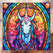 Autocollant Pour Fenêtre Unicorne en verre tendu (Feuille 2)