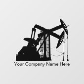 Autocollant Pour Fenêtre Unités de pompage à double huile - Couleur noire (Feuille)