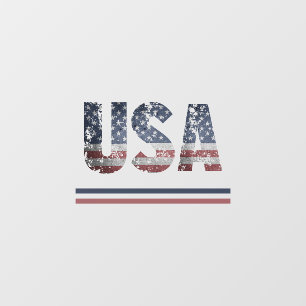 Autocollant Pour Fenêtre *~* USA AP16 Drapeau Grunge Patriotique Américain
