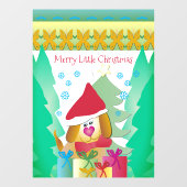 Autocollant Pour Fenêtre Vacances colorées conçues (Feuille)