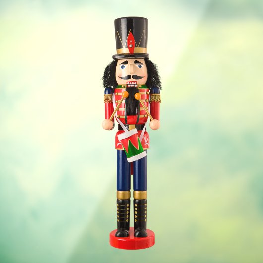 Autocollant Pour Fenêtre Vacances Vibe Drum Gros Nutcracker (Feuille 3)