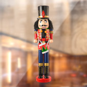 Autocollant Pour Fenêtre Vacances Vibe Drum Gros Nutcracker (Feuille 2)