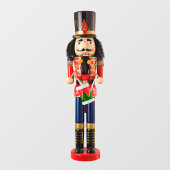 Autocollant Pour Fenêtre Vacances Vibe Drum Gros Nutcracker (Feuille)