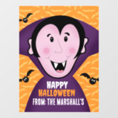 Autocollant Pour Fenêtre Vampire Dracula Bats Enfants Joli Halloween (Feuille)
