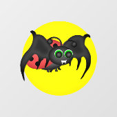 Autocollant Pour Fenêtre Vampire Ladybug Bat (Feuille)