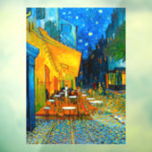 Autocollant Pour Fenêtre Van Gogh Café Terrace at Night (Feuille 3)