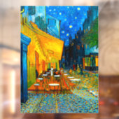 Autocollant Pour Fenêtre Van Gogh Café Terrace at Night (Feuille 2)