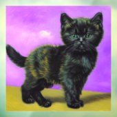 Autocollant Pour Fenêtre Van Gogh Style Cat (Feuille 3)