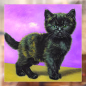 Autocollant Pour Fenêtre Van Gogh Style Cat (Feuille 2)