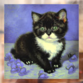 Autocollant Pour Fenêtre Van Gogh Tuxedo Kitten (Feuille 2)