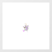 Autocollant Pour Fenêtre Vecteur de tatouage fée papillon - Art Floral Vint (Feuille)