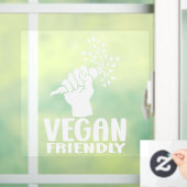 Autocollant Pour Fenêtre Vegan Friendly, Plante Powered, (Maison)