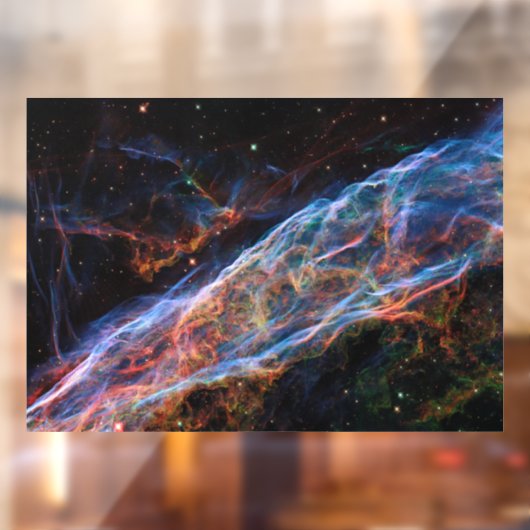 Autocollant Pour Fenêtre Veil Nebula Supernova Reste Télescope Hubble (Feuille 2)