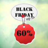 Autocollant Pour Fenêtre Vendredi noir (Feuille 3)